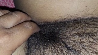 Stepmom hairy pussy touched. Risky capture for u all.